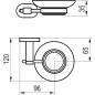Ravak Chrome - Porte-savon, chrome / verre X07P187 Ravak Chrome - Porte-savon, chrome / verre X07P187