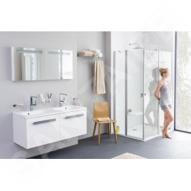 Ravak Chrome - Porte-verre double, chrome / verre X07P189