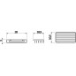 Jika Generic - Tablette en fil métallique, 200x105x30 mm, chrome H3853D30041001 Jika Generic - Tablette en fil métallique, 200x105x30 mm, chrome H3853D30041001