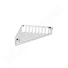 Jika Generic - Tablette d'angle en fil métallique, 250x250x60 mm, chrome H3853D30042301
