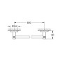 Grohe Essentials - Porte-serviettes, graphite foncé 40386A01