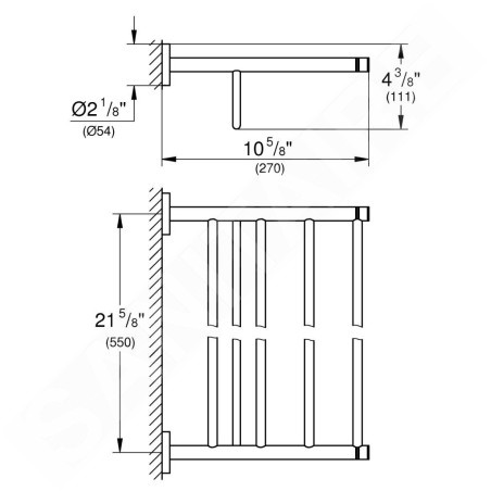 Grohe Essentials - Multi-porte-serviettes, Cool Sunrise 40800GL1