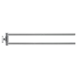 Duravit Karree - Porte-serviettes double, rotatif, longueur 450 mm, chrome 0099581000