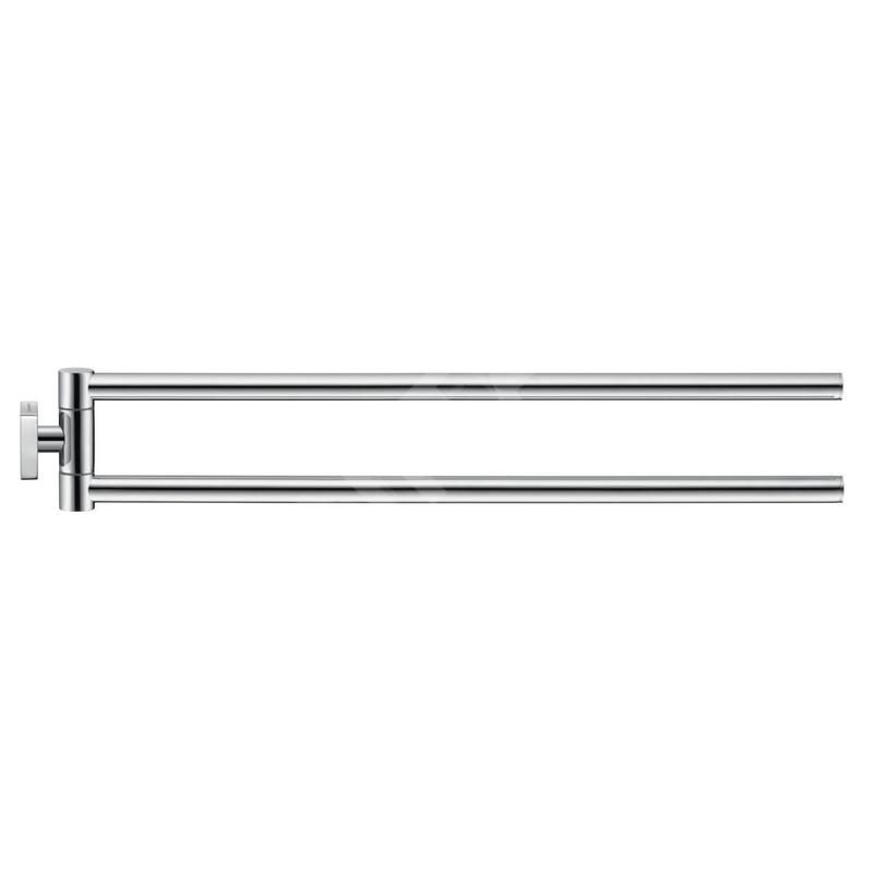 Duravit Karree - Porte-serviettes double, rotatif, longueur 450 mm, chrome 0099581000