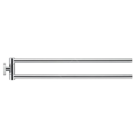 Duravit Karree - Porte-serviettes double, rotatif, longueur 450 mm, chrome 0099581000