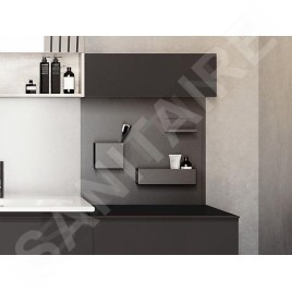 Geberit Accessoires - Tableau magnétique avec compartiments, 449x388 mm, blanc mat / lave mat 500.649.01.2