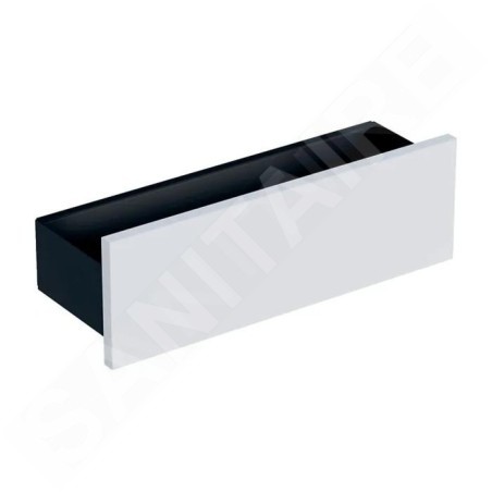 Geberit Smyle Square - Étagère 450 mm, lave / blanc 500.362.00.1