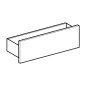 Geberit Smyle Square - Étagère 450 mm, lave / sable gris 500.362.JL.1