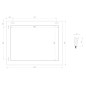 Sapho Miroirs - Miroir Bergara dans un cadre, 642x1042 mm, doré NL528 Sapho Miroirs - Miroir Bergara dans un cadre, 642x1042 mm, doré NL528