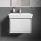 Ideal Standard IOM Square - Gobelet pour brosse à dents et dentifrice avec support, verre mat / chrome E2204AA