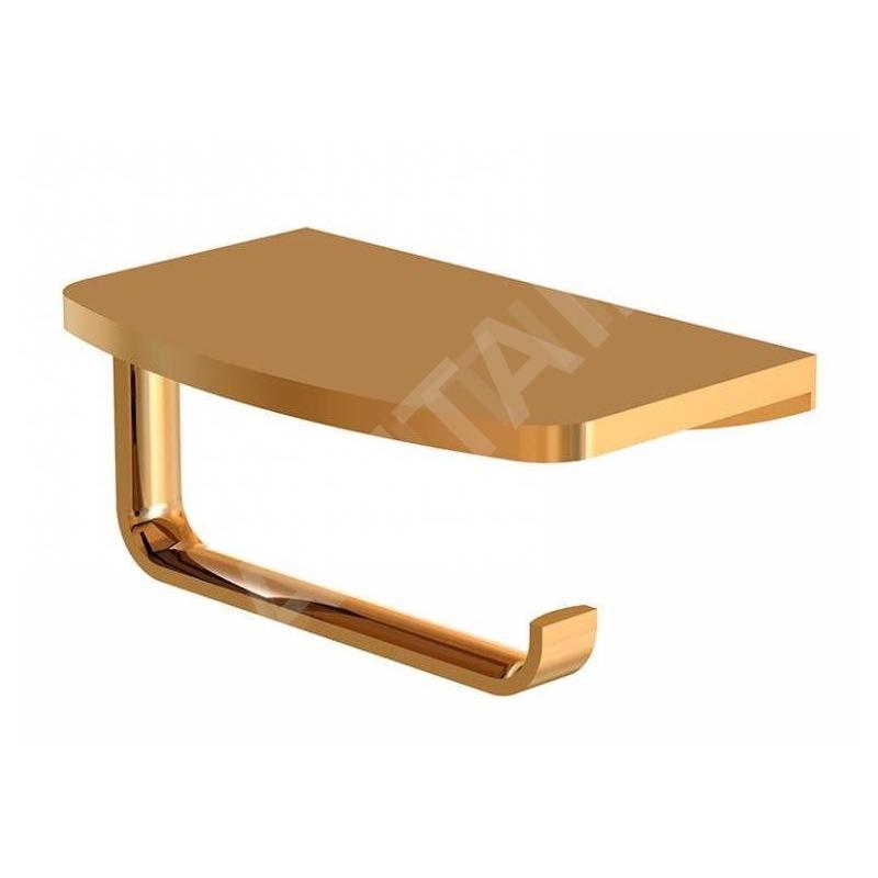 Steinberg 450 - Porte-papier toilette avec étagère, or rose 450 2820 RG