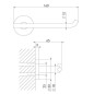 Steinberg 660 - Porte-papier toilette, or rose 660 2800 RG