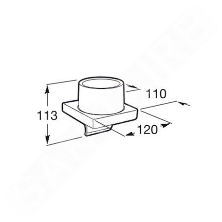 Roca Tempo - Distributeur de savon avec support, chrome A817037001