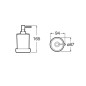 Roca Tempo - Distributeur de savon liquide, chrome A817026001