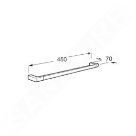 Roca Tempo - Porte-serviettes, longueur 450 mm, chrome A817029001