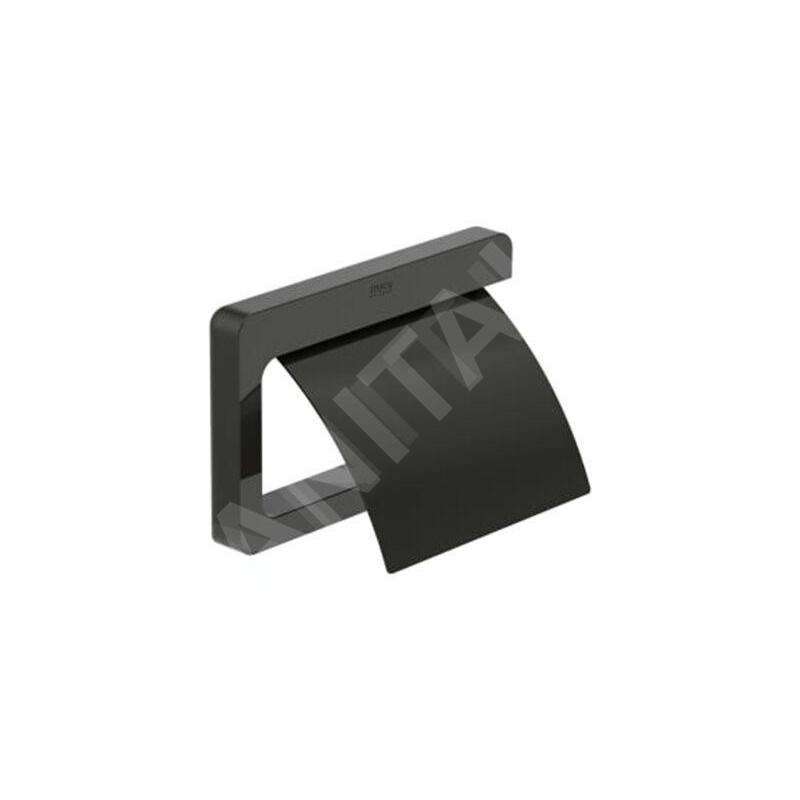 Roca Tempo - Porte-papier toilette avec couvercle, noir A817033CN0