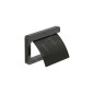 Roca Tempo - Porte-papier toilette avec couvercle, noir A817033CN0