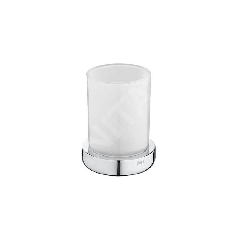 Roca Tempo - Verre pour brosses à dents et dentifrice à poser, chrome A817022001