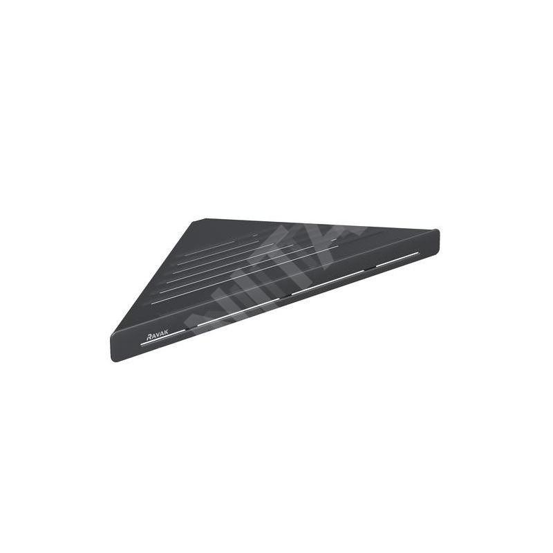 Ravak Slim - Tablette d'angle, noir/noir X07P650
