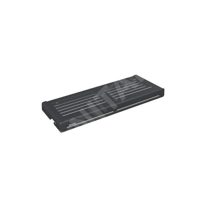 Ravak Slim - Tablette, longueur 278 mm, noir/noir X07P649