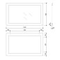 Sapho Miroirs - Miroir Ambiente dans un cadre, 620x1020 mm, patine bronze NL701