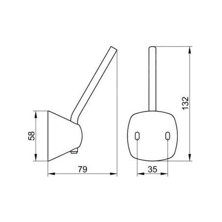 Keuco City.2 - Porte-papier toilette de rechange, chrome 02763010000