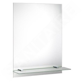 Aqualine Accessoires - Miroir 600x800 mm, y compris les charnières, avec trous pour étagère 22430