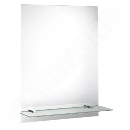 Aqualine Accessoires - Miroir 600x800 mm, y compris les charnières, avec trous pour étagère 22430