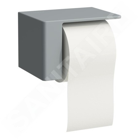 Laufen VAL - Porte-papier toilette avec couvercle, graphite mat H8722807580001