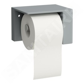 Laufen VAL - Porte-papier toilette avec couvercle, graphite mat H8722817580001
