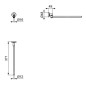 Ideal Standard IOM - Porte-serviettes, pivotant, longueur 37 cm, or brossé A7651A2