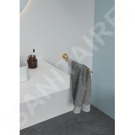 Ideal Standard IOM - Porte-serviettes, pivotant, longueur 37 cm, or brossé A7651A2