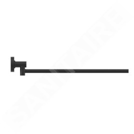 Ideal Standard IOM - Porte-serviettes, pivotant, longueur 37 cm, noir soyeux A7651XG
