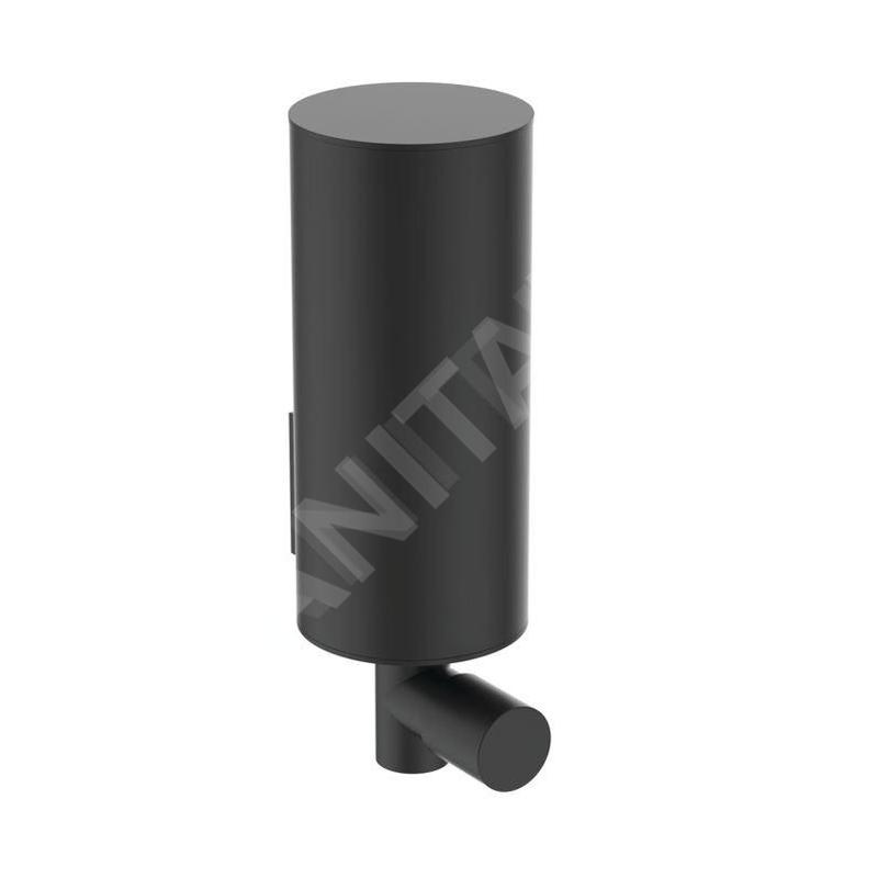 Ideal Standard IOM - Distributeur de savon avec support, noir soyeux A7925XG