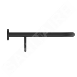 Ideal Standard IOM - Tablette avec porte-serviettes, longueur 57 cm, noir soyeux A9106XG