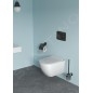 Ideal Standard IOM - Porte-rouleau toilette avec couvercle, noir soyeux A9127XG