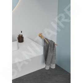 Ideal Standard IOM - Porte-serviettes, pivotant, longueur 37 cm, or brossé A9131A2