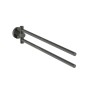 Ideal Standard IOM - Porte-serviettes, pivotant, longueur 37 cm, Magnetic Grey A9131A5