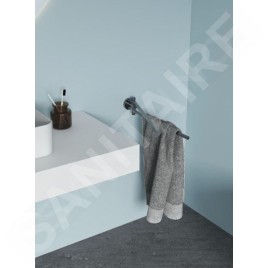 Ideal Standard IOM - Porte-serviettes, pivotant, longueur 37 cm, Magnetic Grey A9131A5