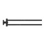 Ideal Standard IOM - Porte-serviettes, pivotant, longueur 37 cm, noir soyeux A9131XG