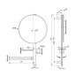 Ideal Standard ALU+ - Miroir avec porte-serviettes, tablette et gobelet pour brosses à dents et dentifrice, rosé BD587RO Ideal Standard ALU+ - Miroir avec porte-serviettes, tablette et gobelet pour brosses à dents et dentifrice, rosé BD587RO