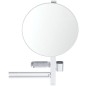 Ideal Standard ALU+ - Miroir avec porte-serviettes, tablette et gobelet pour brosses à dents et dentifrice, argenté BD587SI Ideal Standard ALU+ - Miroir avec porte-serviettes, tablette et gobelet pour brosses à dents et dentifrice, argenté BD587SI