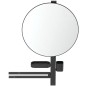 Ideal Standard ALU+ - Miroir avec porte-serviettes, tablette et gobelet pour brosses à dents et dentifrice, soie noire BD587XG Ideal Standard ALU+ - Miroir avec porte-serviettes, tablette et gobelet pour brosses à dents et dentifrice, soie noire BD587XG