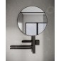 Ideal Standard ALU+ - Miroir avec porte-serviettes, tablette et gobelet pour brosses à dents et dentifrice, soie noire BD587XG Ideal Standard ALU+ - Miroir avec porte-serviettes, tablette et gobelet pour brosses à dents et dentifrice, soie noire BD587XG