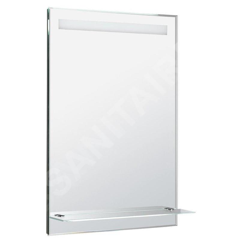 Aqualine Accessoires - Miroir avec éclairage LED, 600x800 mm, tablette en verre ATH53