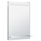 Aqualine Accessoires - Miroir avec éclairage LED, 600x800 mm, tablette en verre ATH53