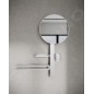 Ideal Standard ALU+ - Miroir avec porte-serviettes, tablette et gobelet pour brosses à dents et dentifrice, argenté BD588SI Ideal Standard ALU+ - Miroir avec porte-serviettes, tablette et gobelet pour brosses à dents et dentifrice, argenté BD588SI