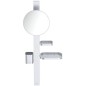 Ideal Standard ALU+ - Miroir cosmétique avec étagère et gobelet pour brosses à dents et dentifrice, argenté BD589SI Ideal Standard ALU+ - Miroir cosmétique avec étagère et gobelet pour brosses à dents et dentifrice, argenté BD589SI