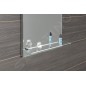 Aqualine Accessoires - Miroir avec éclairage LED, 600x800 mm, tablette en verre ATH53