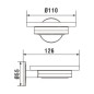 Laufen Cana - Porte-savon avec support, verre/chrome H3831310040001